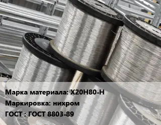Нихромовая проволока для печей Х20Н80-Н нихром ГОСТ: ГОСТ 8803-89